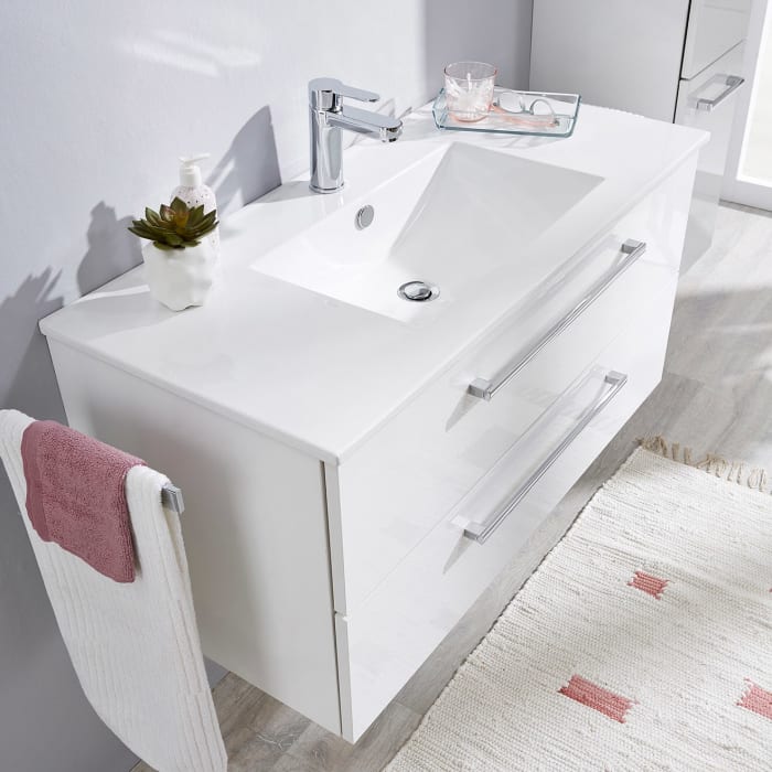 Steinkamp Life 2.0 Badmöbel Set 101 cm mit LED-Spiegelschrank