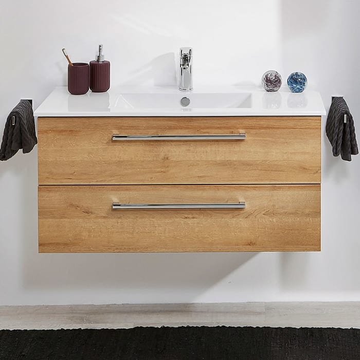 Steinkamp Life 2.0 Waschtischunterschrank mit Pelipal Waschtisch 101 cm