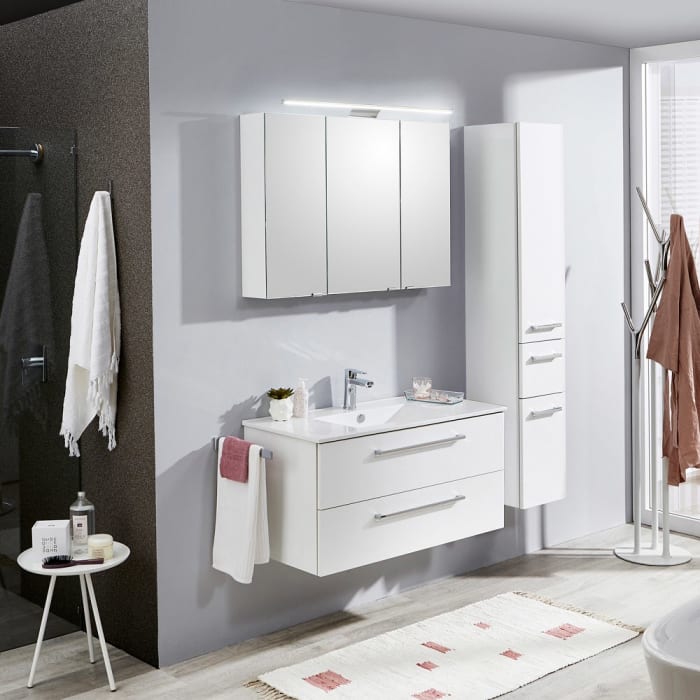 Steinkamp Life 2.0 Waschtischunterschrank mit Pelipal Waschtisch 101 cm