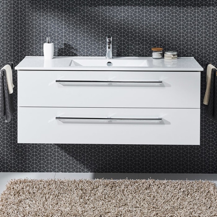 Steinkamp Life 2.0 Waschtischunterschrank mit Pelipal Waschtisch 121 cm