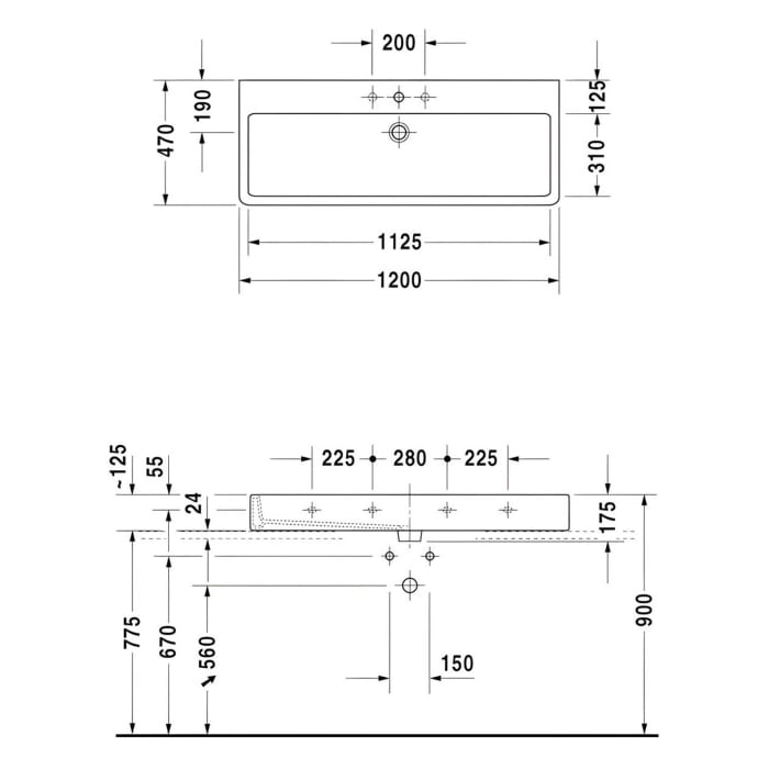 Steinkamp Living 2.0 / Duravit Vero Badmöbel Set 120 cm mit Spiegelschrank