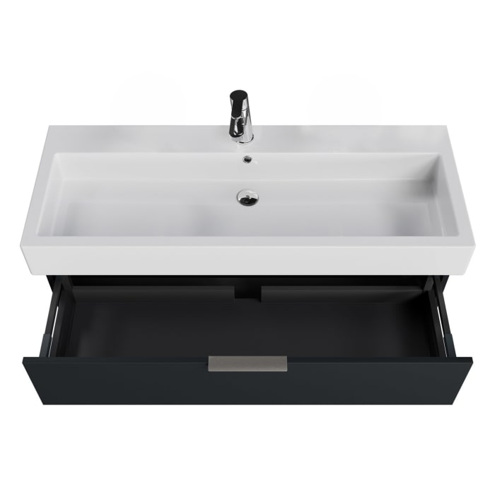 Steinkamp Living 2.0 / Duravit Vero Badmöbel Set 120 cm mit Spiegelschrank