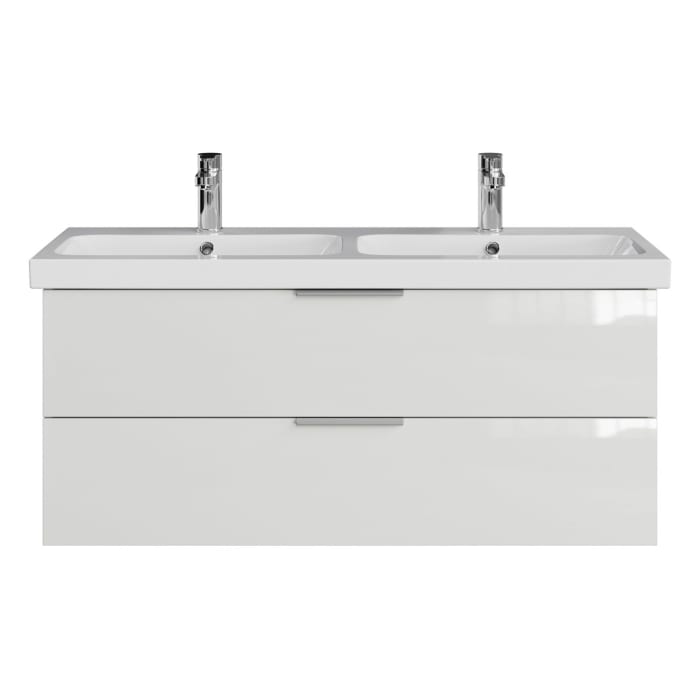 Steinkamp Living 2.0 / Geberit iCon light Doppelwaschtisch mit Unterschrank 120 cm
