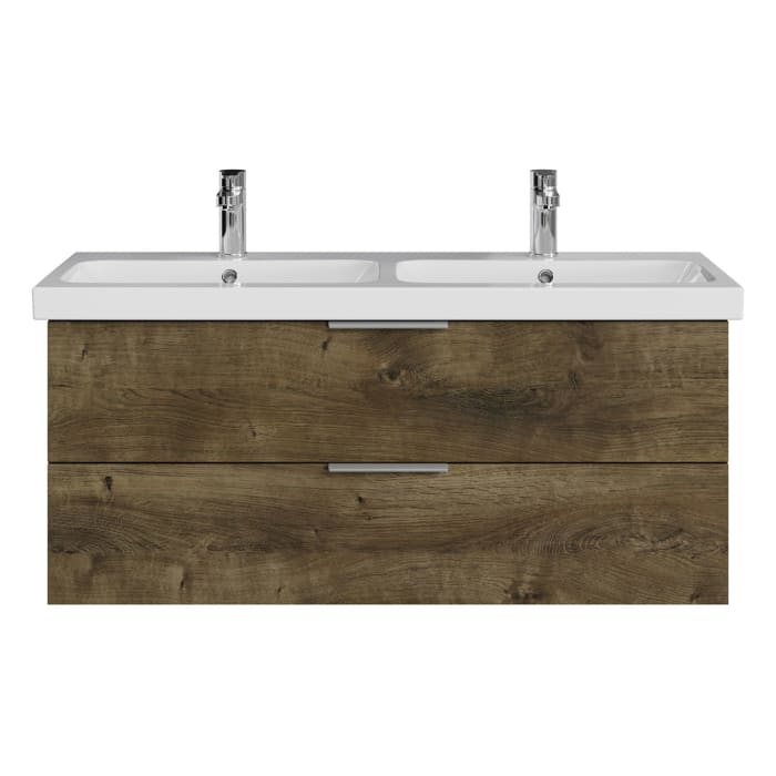 Steinkamp Living 2.0 / Geberit iCon light Doppelwaschtisch mit Unterschrank 120 cm