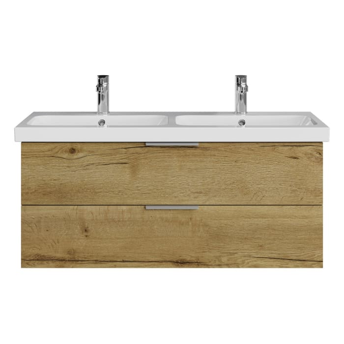 Steinkamp Living 2.0 / Geberit iCon light Doppelwaschtisch mit Unterschrank 120 cm