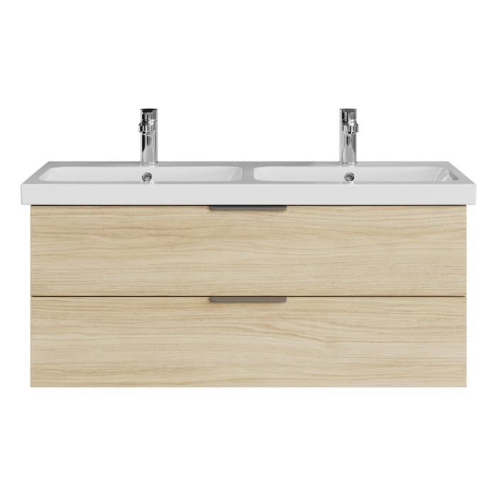 Steinkamp Living 2.0 / Geberit iCon light Doppelwaschtisch mit Unterschrank 120 cm