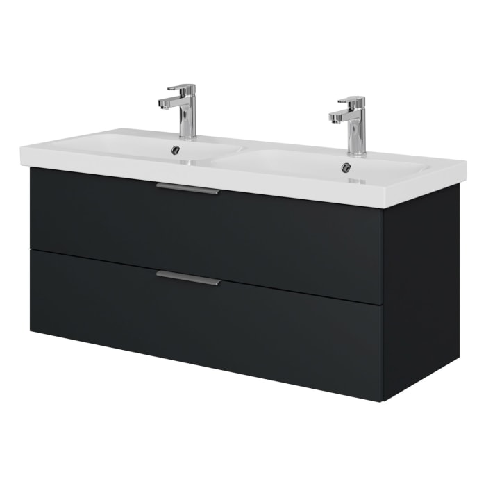 Steinkamp Living 2.0 / Geberit iCon light Doppelwaschtisch mit Unterschrank 120 cm