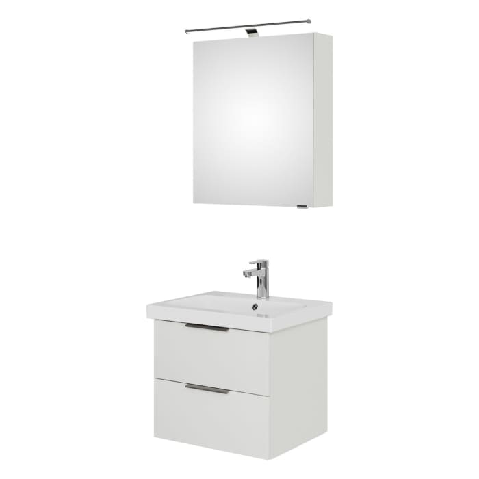 Steinkamp Living 2.0 / Geberit iCon light Badmöbel Set 60 cm mit Spiegelschrank