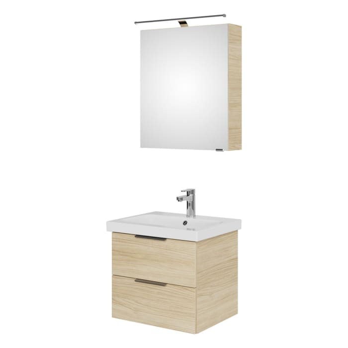 Steinkamp Living 2.0 / Geberit iCon light Badmöbel Set 60 cm mit Spiegelschrank