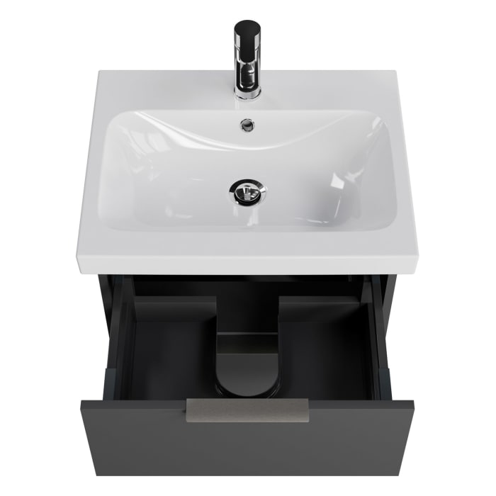 Steinkamp Living 2.0 / Geberit iCon light Badmöbel Set 60 cm mit Spiegelschrank