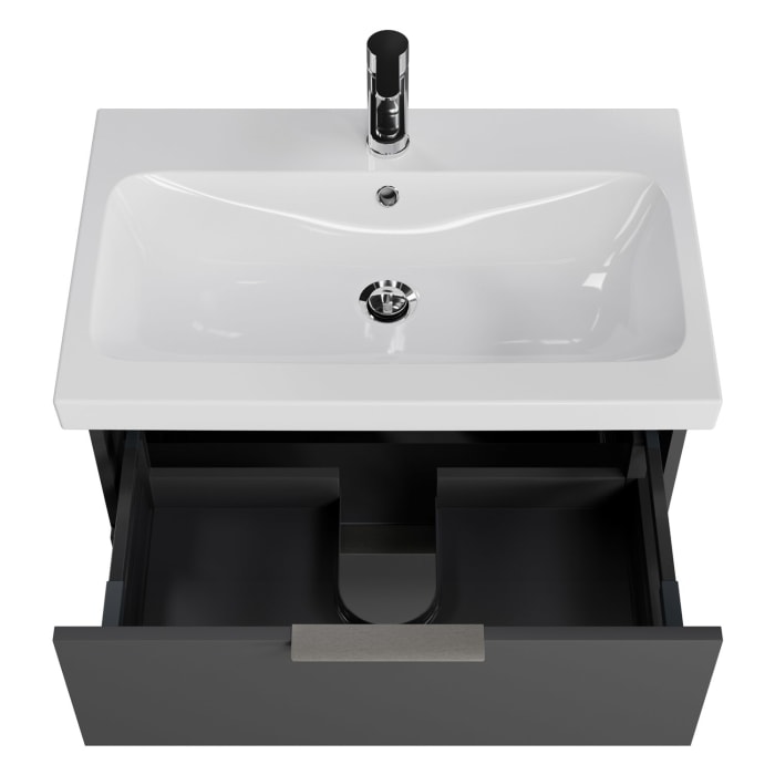Steinkamp Living 2.0 / Geberit iCon light Badmöbel Set 75 cm mit Spiegelschrank