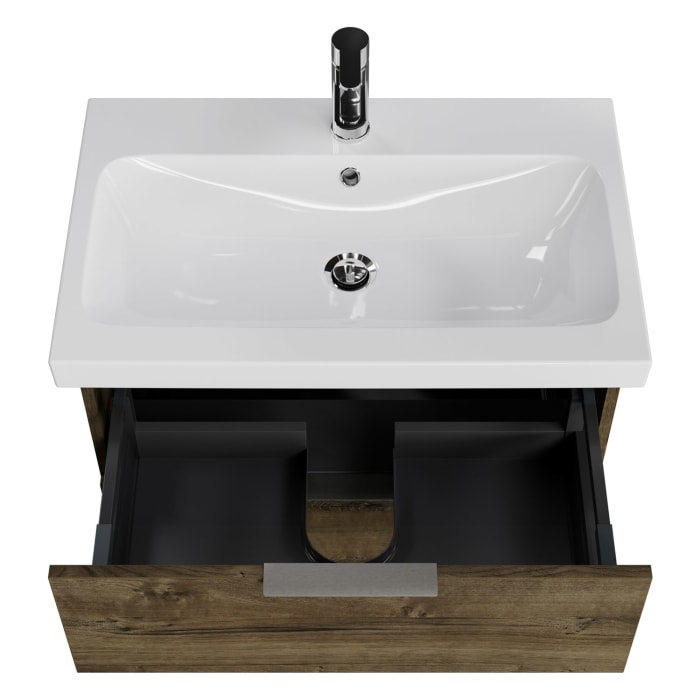 Steinkamp Living 2.0 / Geberit iCon light Badmöbel Set 75 cm mit Spiegelschrank