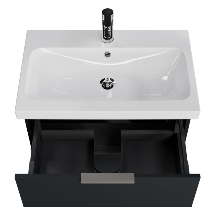 Steinkamp Living 2.0 / Geberit iCon light Badmöbel Set 75 cm mit Spiegelschrank