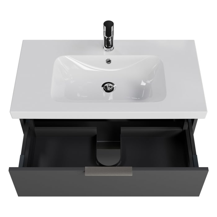 Steinkamp Living 2.0 / Geberit iCon light Badmöbel Set 90 cm mit Spiegelschrank