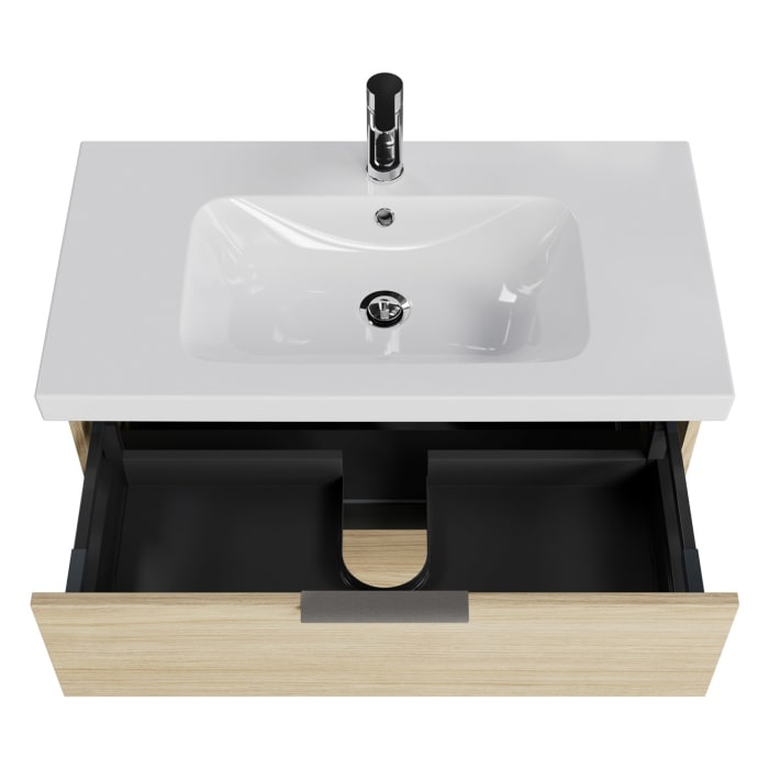 Steinkamp Living 2.0 / Geberit iCon light Badmöbel Set 90 cm mit Spiegelschrank