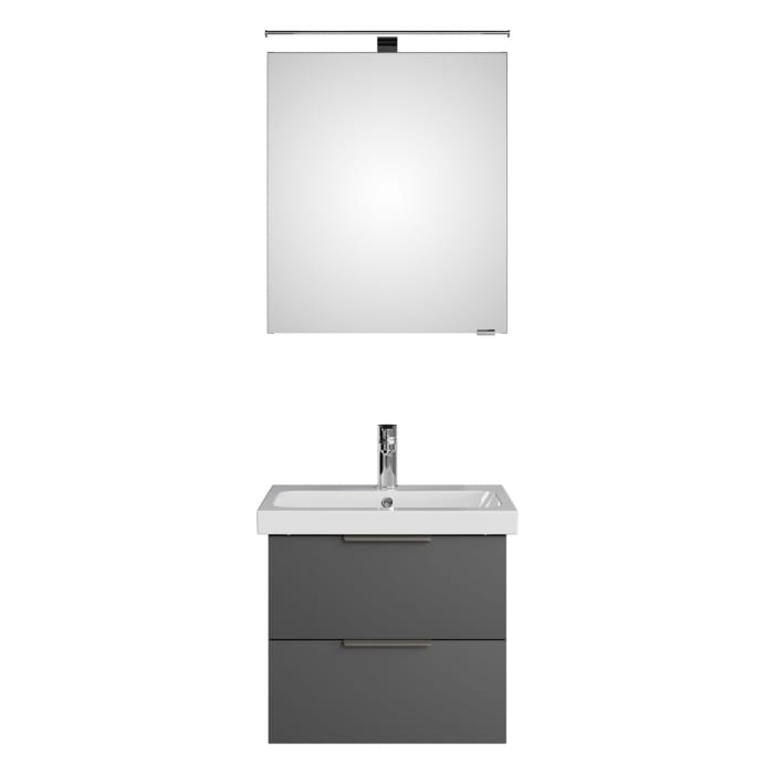 Steinkamp Living 2.0 / Geberit iCon light Badmöbel Set 60 cm mit Spiegelschrank