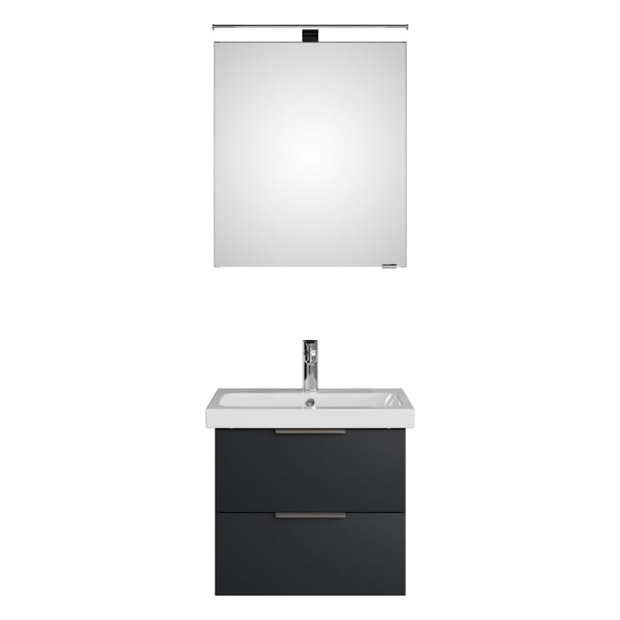 Steinkamp Living 2.0 / Geberit iCon light Badmöbel Set 60 cm mit Spiegelschrank