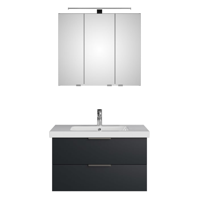 Steinkamp Living 2.0 / Geberit iCon light Badmöbel Set 90 cm mit Spiegelschrank