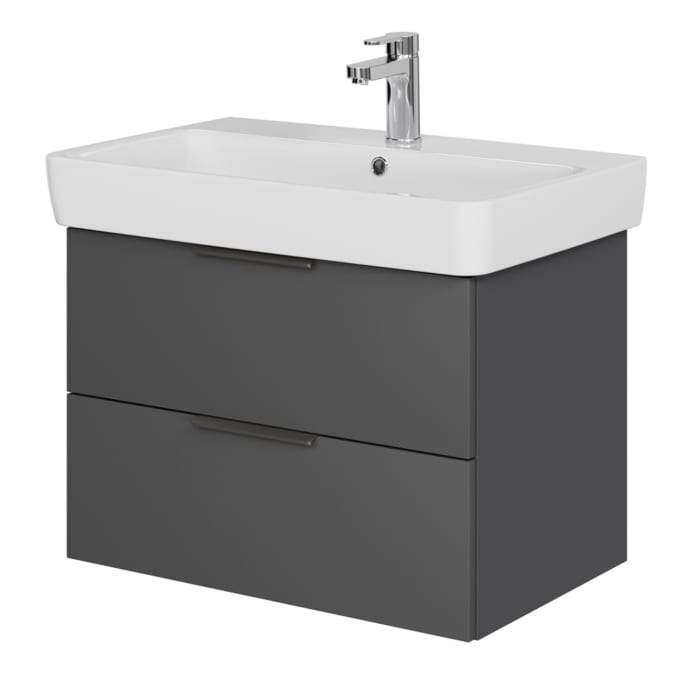 Steinkamp Living 2.0 / Geberit Renova Plan Waschtisch mit Unterschrank 75 cm