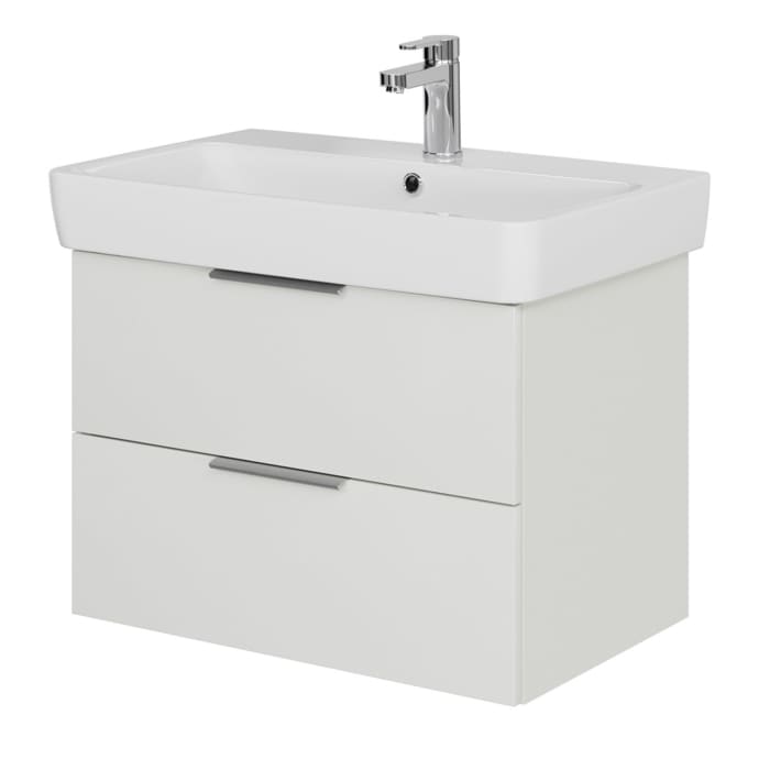 Steinkamp Living 2.0 / Geberit Renova Plan Waschtisch mit Unterschrank 75 cm