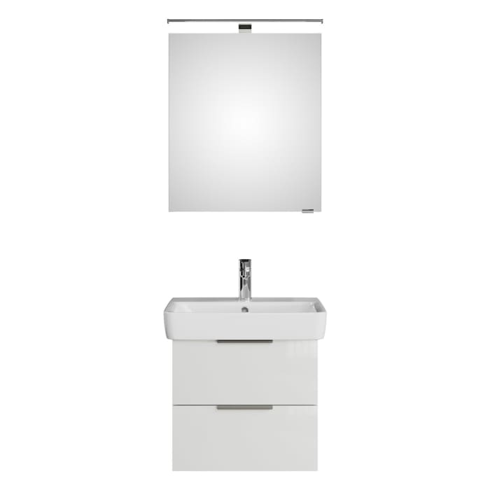 Steinkamp Living 2.0 / Geberit Renova Plan Badmöbel Set 60 cm mit Spiegelschrank