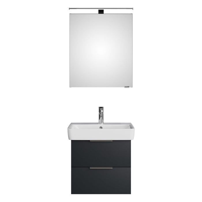 Steinkamp Living 2.0 / Geberit Renova Plan Badmöbel Set 60 cm mit Spiegelschrank