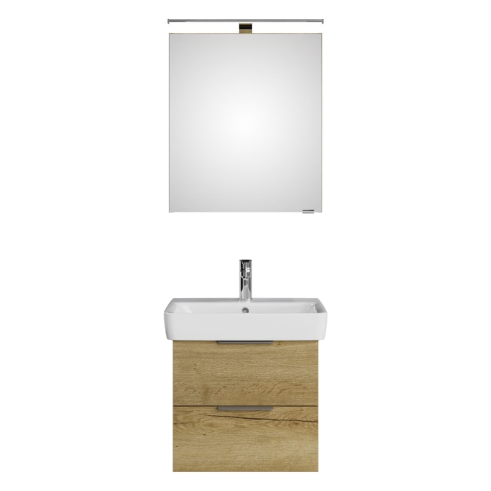 Steinkamp Living 2.0 / Geberit Renova Plan Badmöbel Set 60 cm mit Spiegelschrank