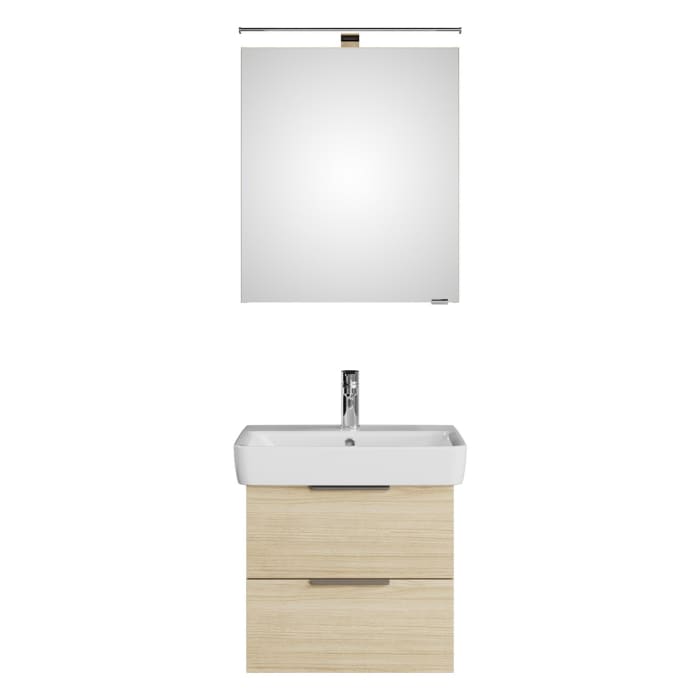 Steinkamp Living 2.0 / Geberit Renova Plan Badmöbel Set 60 cm mit Spiegelschrank
