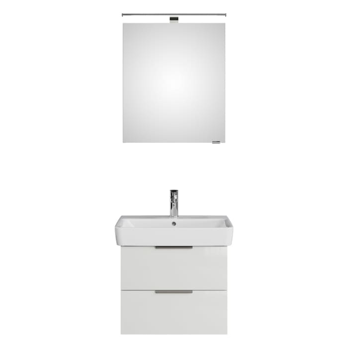 Steinkamp Living 2.0 / Geberit Renova Plan Badmöbel Set 65 cm mit Spiegelschrank