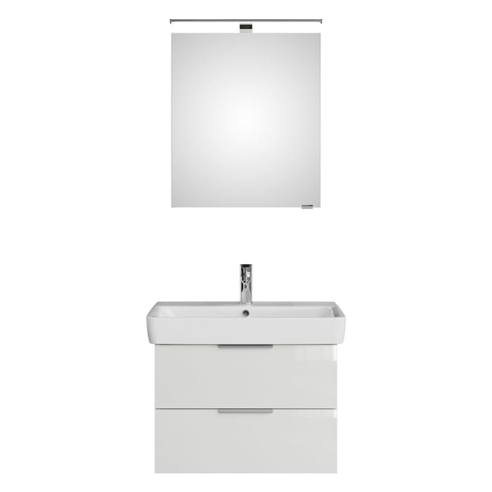 Steinkamp Living 2.0 / Geberit Renova Plan Badmöbel Set 75 cm mit Spiegelschrank