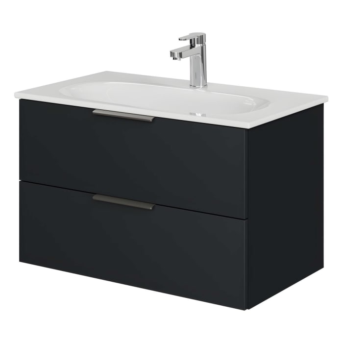 Steinkamp Living 2.0 / GROHE Essence Waschtisch mit Unterschrank 80 cm