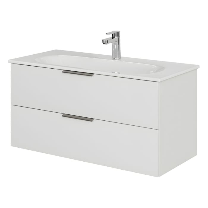 Steinkamp Living 2.0 / GROHE Essence Waschtisch mit Unterschrank 100 cm