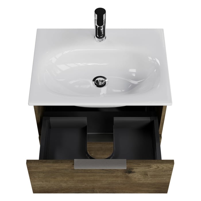 Steinkamp Living 2.0 / GROHE Essence Badmöbel Set 60 cm mit Spiegelschrank