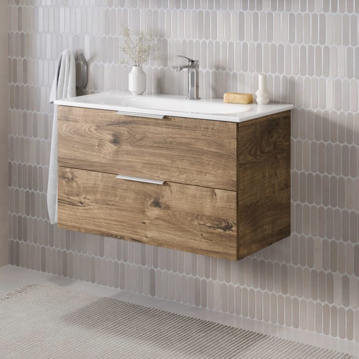 Steinkamp Living 2.0 / GROHE Essence Waschtisch mit Unterschrank 80 cm