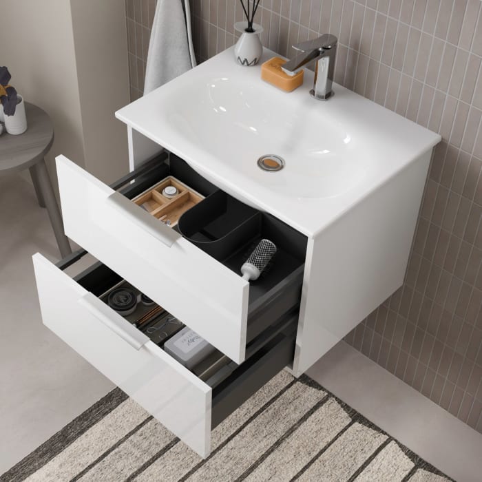 Steinkamp Living 2.0 / GROHE Essence Waschtisch mit Unterschrank 60 cm