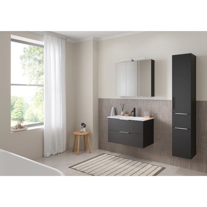 Steinkamp Living 2.0 / GROHE Essence Waschtisch mit Unterschrank 80 cm