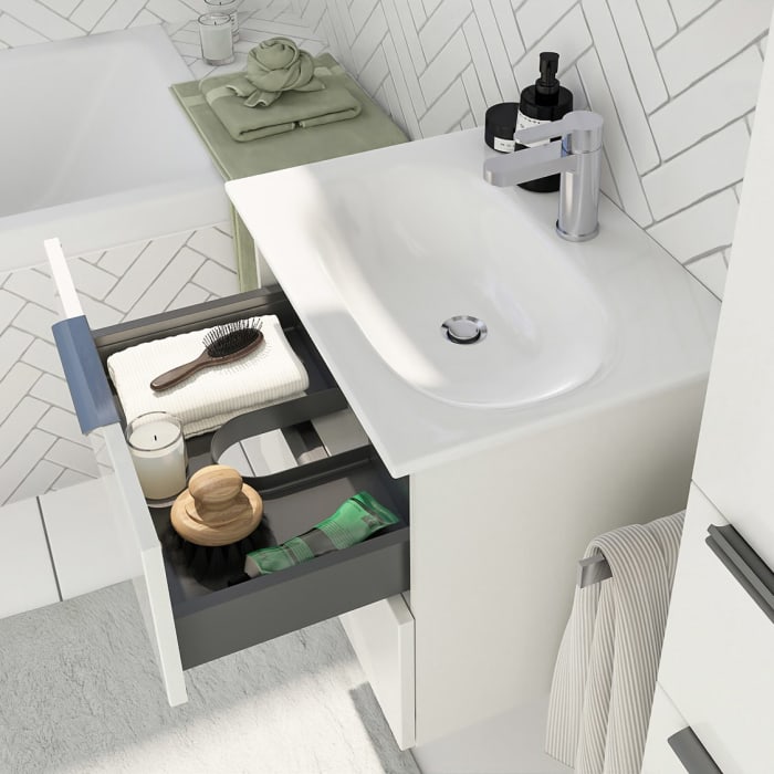 Steinkamp Living 2.0 / GROHE Essence Waschtisch mit Unterschrank 60 cm