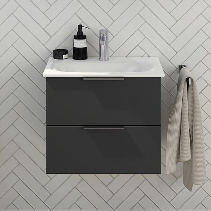 Steinkamp Living 2.0 / GROHE Essence Waschtisch mit Unterschrank 60 cm