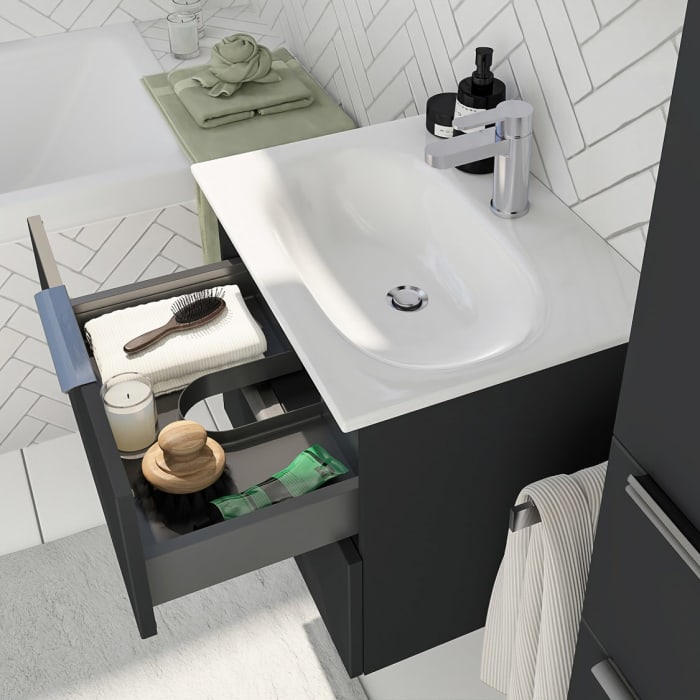 Steinkamp Living 2.0 / GROHE Essence Waschtisch mit Unterschrank 60 cm