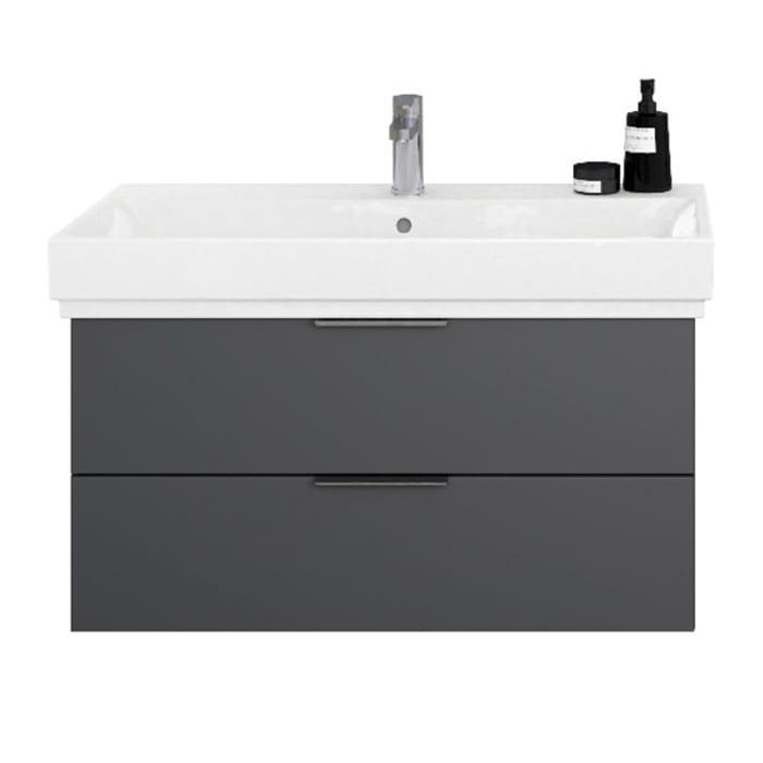 Steinkamp Living 2.0 / GROHE Cube Waschtisch mit Unterschrank 100 cm
