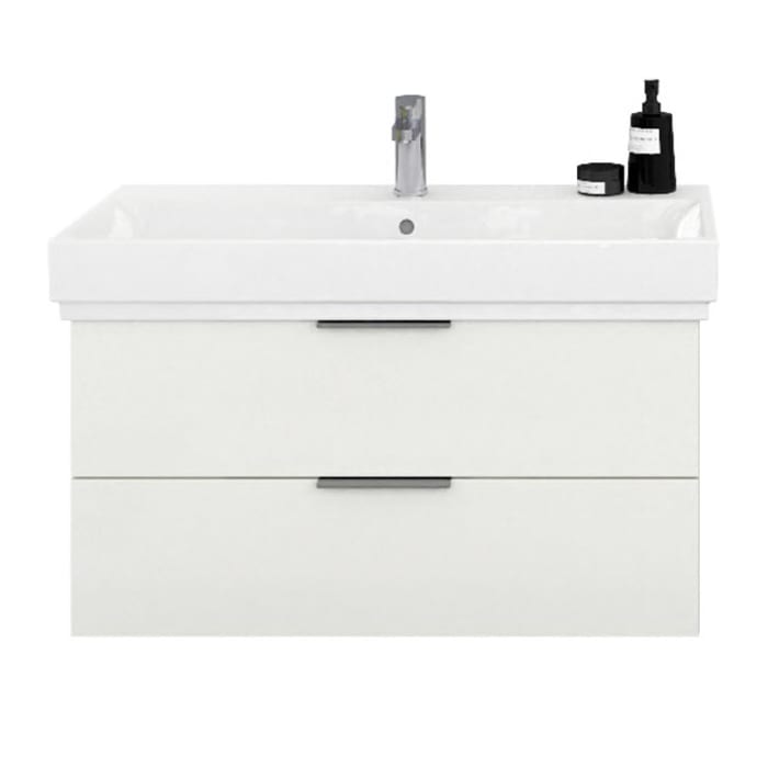 Steinkamp Living 2.0 / GROHE Cube Waschtisch mit Unterschrank 100 cm