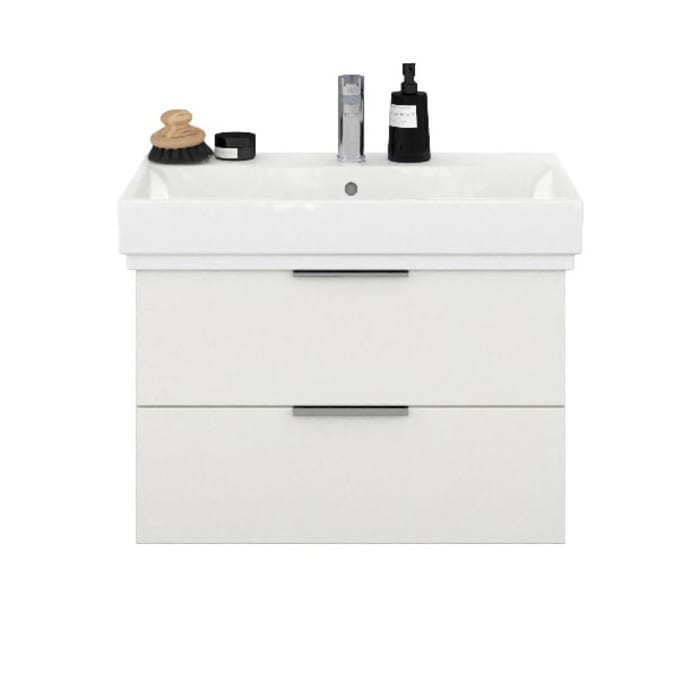 Steinkamp Living 2.0 / GROHE Cube Waschtisch mit Unterschrank 80 cm