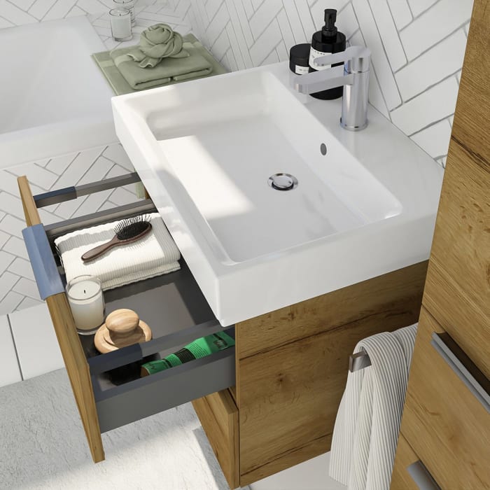 Steinkamp Living 2.0 / GROHE Cube Waschtisch mit Unterschrank 60 cm