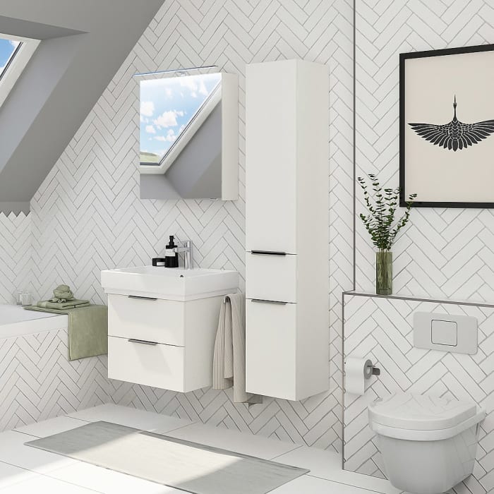 Steinkamp Living 2.0 / GROHE Cube Waschtisch mit Unterschrank 60 cm