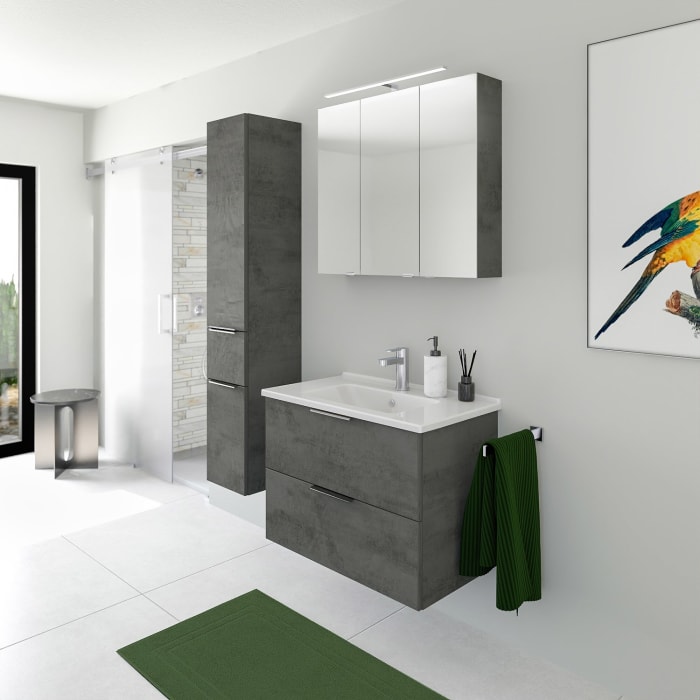 Steinkamp Living 2.0 Hochschrank 30 x 168 cm mit 2 Türen und 1 Auszug