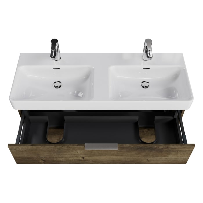Steinkamp Living 2.0 / LAUFEN PRO S Badmöbel Set 120 cm mit Spiegelschrank, 2 Türen