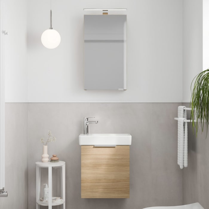 Steinkamp Living 2.0 / LAUFEN PRO S Waschtisch mit Unterschrank 48 cm, Becken rechts