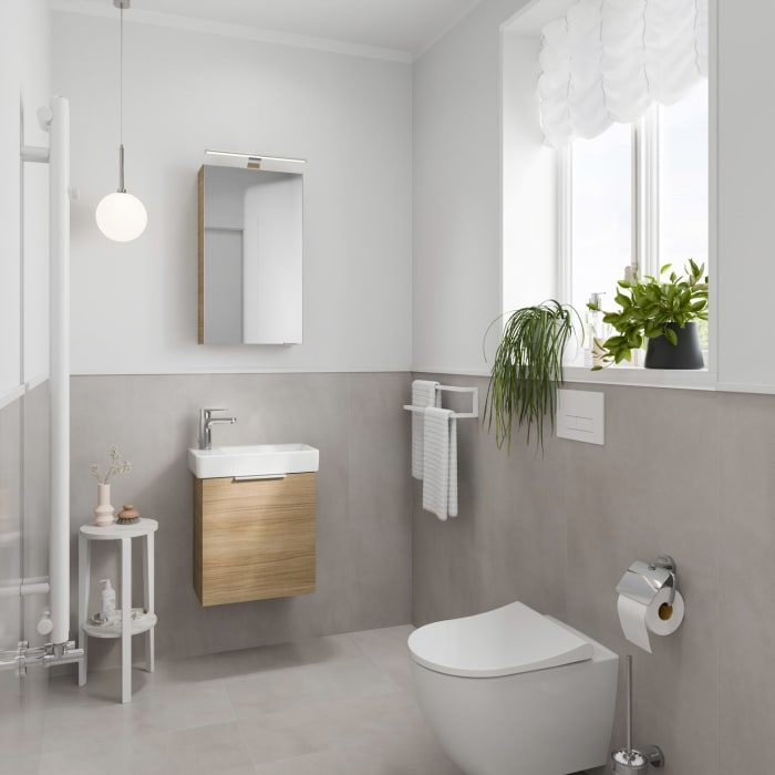 Steinkamp Living 2.0 / LAUFEN PRO S Waschtisch mit Unterschrank 48 cm, Becken rechts