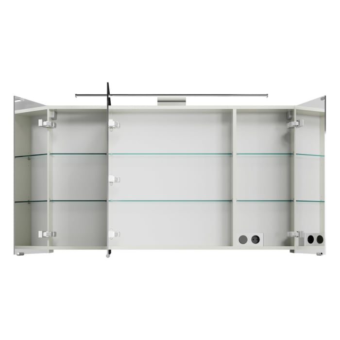 Steinkamp Living 2.0 / Villeroy & Boch Venticello Badmöbel Set 130 cm mit Spiegelschrank, 3 Türen