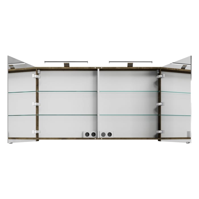 Steinkamp Living 2.0 / Villeroy & Boch Venticello Badmöbel Set 130 cm mit Spiegelschrank, 2 Türen